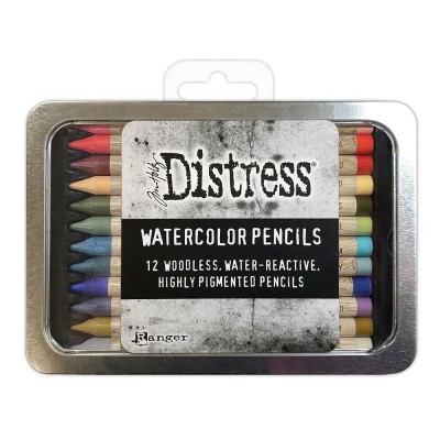 Distress - Crayons soluble à l'eau "Watercolor Pencil Set 6" 12pcs