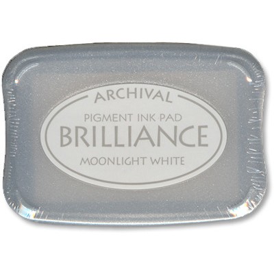 Brilliance- Ink pad couleur «Moonlight White»