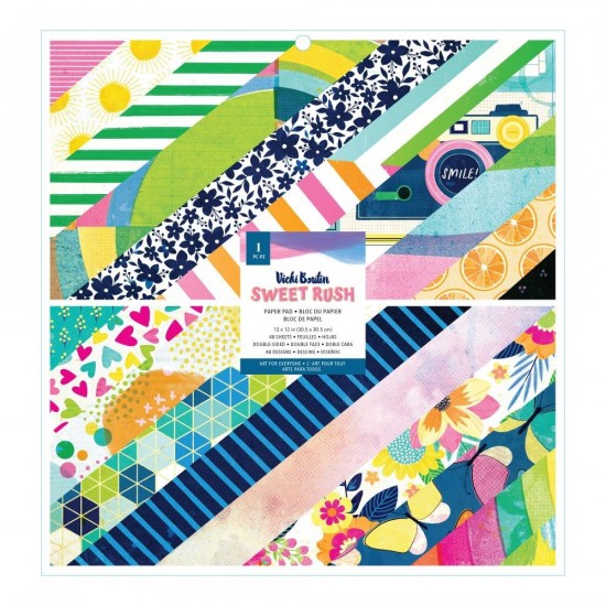 Vicki Boutin - Ensemble de papier 12" x 12" collection «Sweet Rush» 48 pages