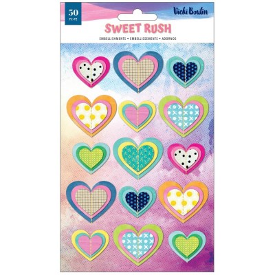 Vicki Boutin - Éphéméra collection «Sweet Rush Hearts» 15 pièces