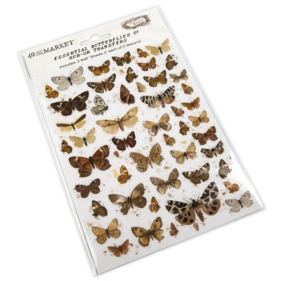 49 & Market - Rub-Ons de la collection Vintage Bits «Essential Butterflies 01»