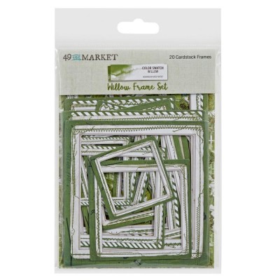 49 & Market - Étiquettes de la collection  «Color Swatch Willow Frame Set» 20 pièces