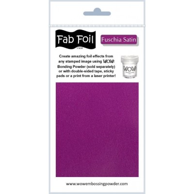 Wow-Fab Foils transfert sheets couleur «Fuchsia Satin» 