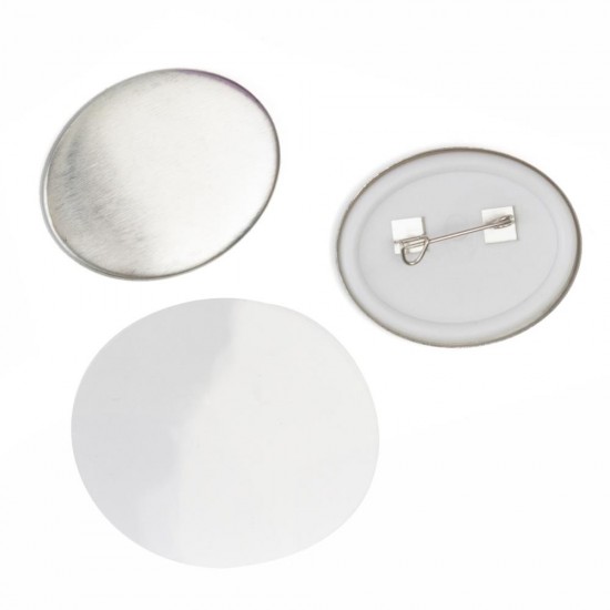WE R Memory - «Button Press Refill OVAL 38mm x 32 mm" 30 pièces 