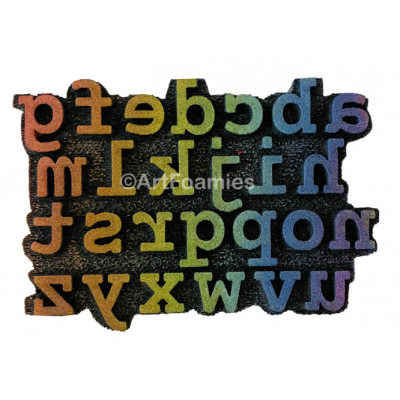 ArtFoamies - Estampes en mousse  «Lowercase Alphabet» 