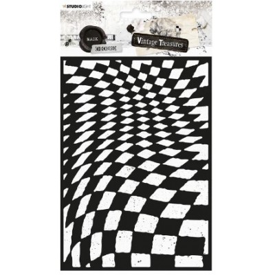  Studio Light - Stencil Collection Vintage Treasures «Checkered» 