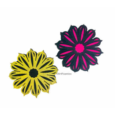 ArtFoamies - Estampes en mousse  «Chicory Flowers» 