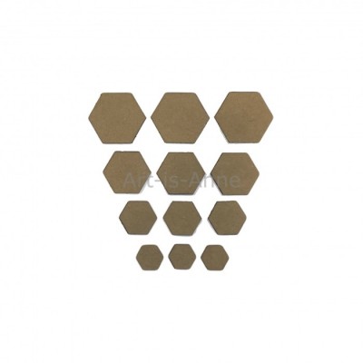 Art-Is-Anne - Chipboard «Multi hexagone-2» 12pcs