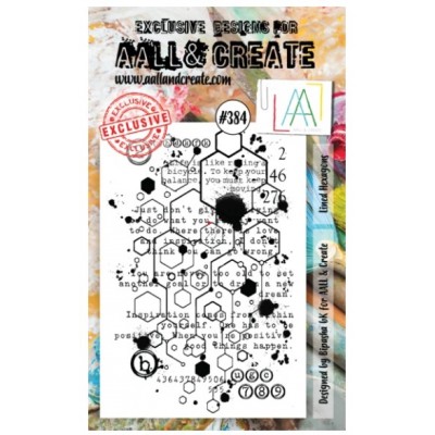 AALL & CREATE - Estampe set «Lined Hexagons» #384