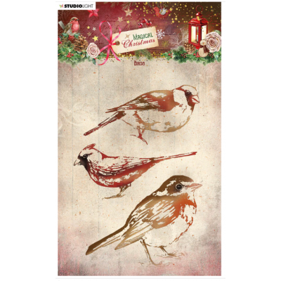  Studio Light - Estampe de la collection Magical Christmas «Birds»   3 pièces