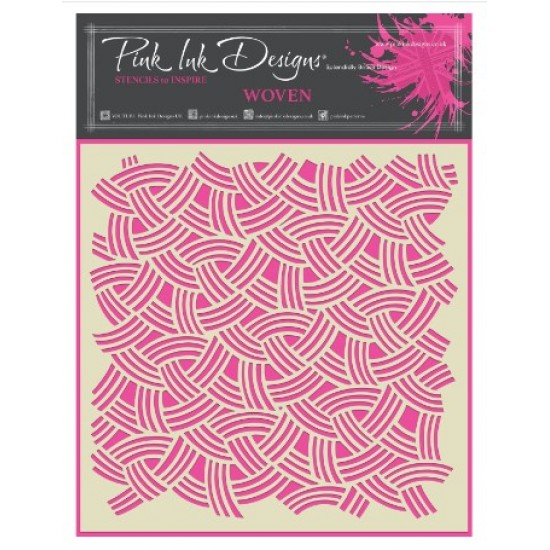 Pink Ink Design - Stencil «Woven» 