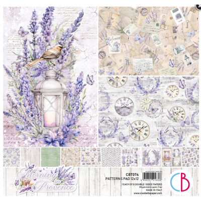 Ciao Bella - Collection de papier 12" X 12" recto-verso 8 feuilles «Morning In Provence»