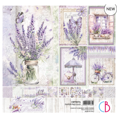 Ciao Bella - Collection de papier 12" X 12"  «Morning In Provence» 12 feuilles recto-verso