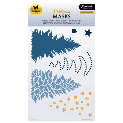  Studio Light - Stencil Collection Essentials «Layered Mask Christmas no.214» 