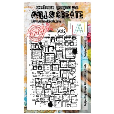 AALL & CREATE - Estampe set «Scripted Squares» #385